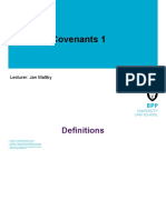 Land Law Freehold Covenants 1: Lecturer: Jan Maltby