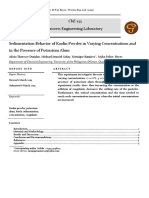 Che 135 Process Engineering Laboratory