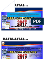 Barangay Assembly 2017