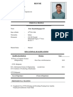 Personal Profile: Resume