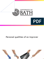 Qualities of an Improver-Uni of Bath