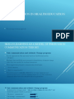 Communication in Health Education: The Message-Learning Approach