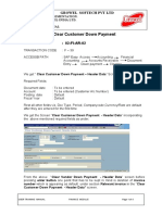 2.1 - Clear Customer Down Payment - F-39