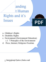 Understanding Different Human Rights and It's Issues