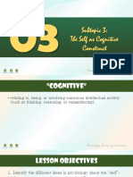 (M2S3-POWERPOINT) Self As A Cognitive Construct