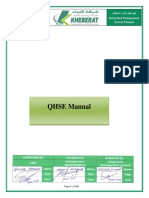 QHSE Manual: ليلد لماكتملا ةرادلاا ماظن Integrated Management System Manual Issue No.:-00 Issue Date:- Jan. 2016