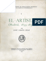 El Artista Madrid 1835 1836