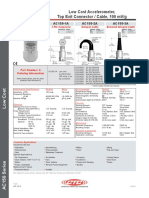 AC150 Series: Low Cost Accelerometer, Top Exit Connector / Cable, 100 MV/G