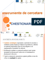 Chestionarul in Cercetarea de Marketing