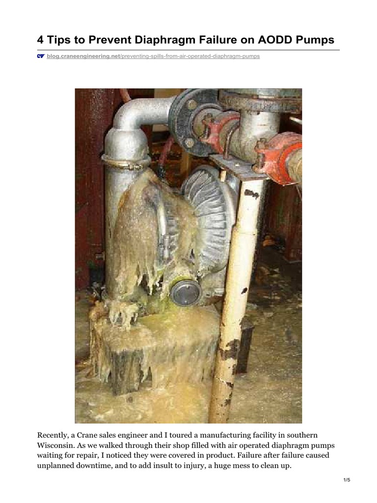 Preventing AODD Diaphragm Failures | PDF | Pump | Valve