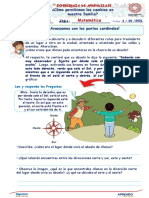 Semana 5-Dia 2-Mat-Avanzamos Con Los Puntos Cardinales