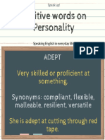 Positive Words On Personality - CP Adept
