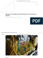 Ejemplo de Configuración Mikrotik para Conectarse A NIXVAL - Nixval