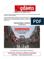 GDAMS Programme a Geneve