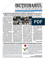Ziarul Funcționarul Public Nr. 4 (593) Februarie 2021