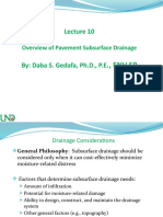 ., Env SP: Overview of Pavement Subsurface Drainage