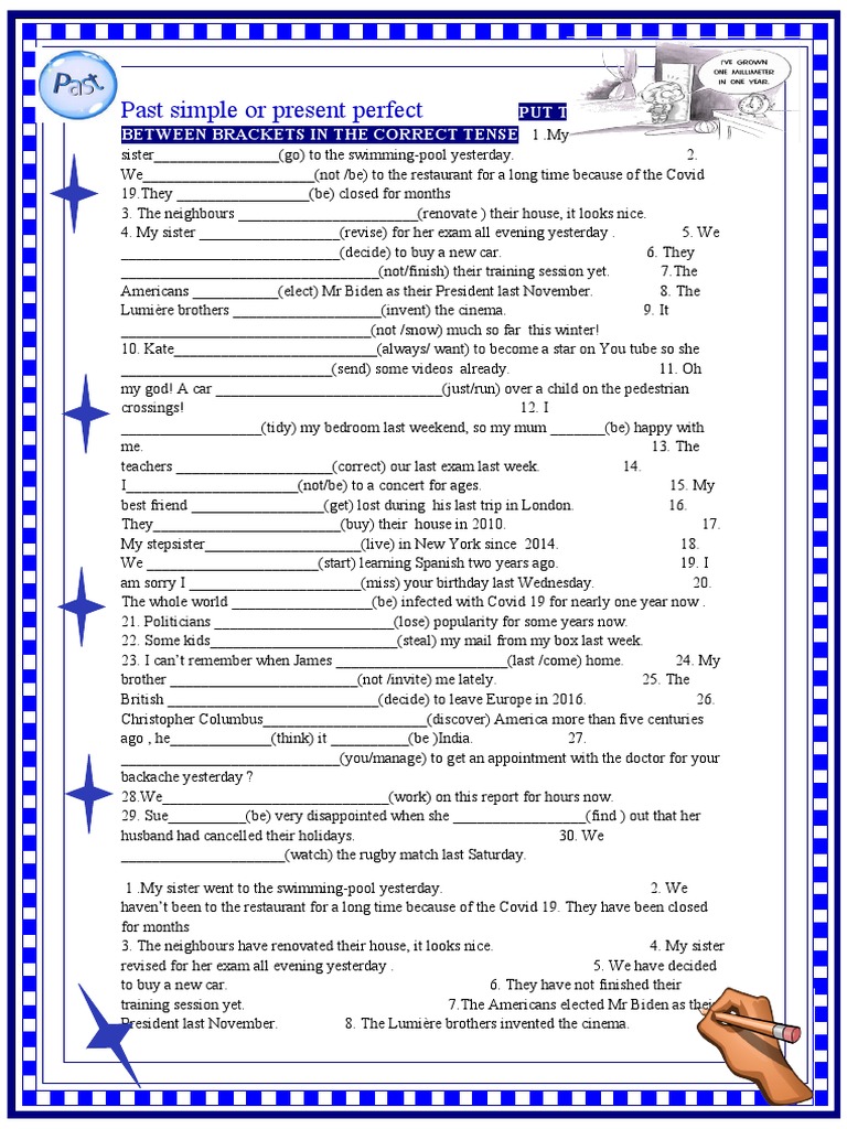 Past Tense Practice Exercises | PDF | Language Mechanics | Linguistics