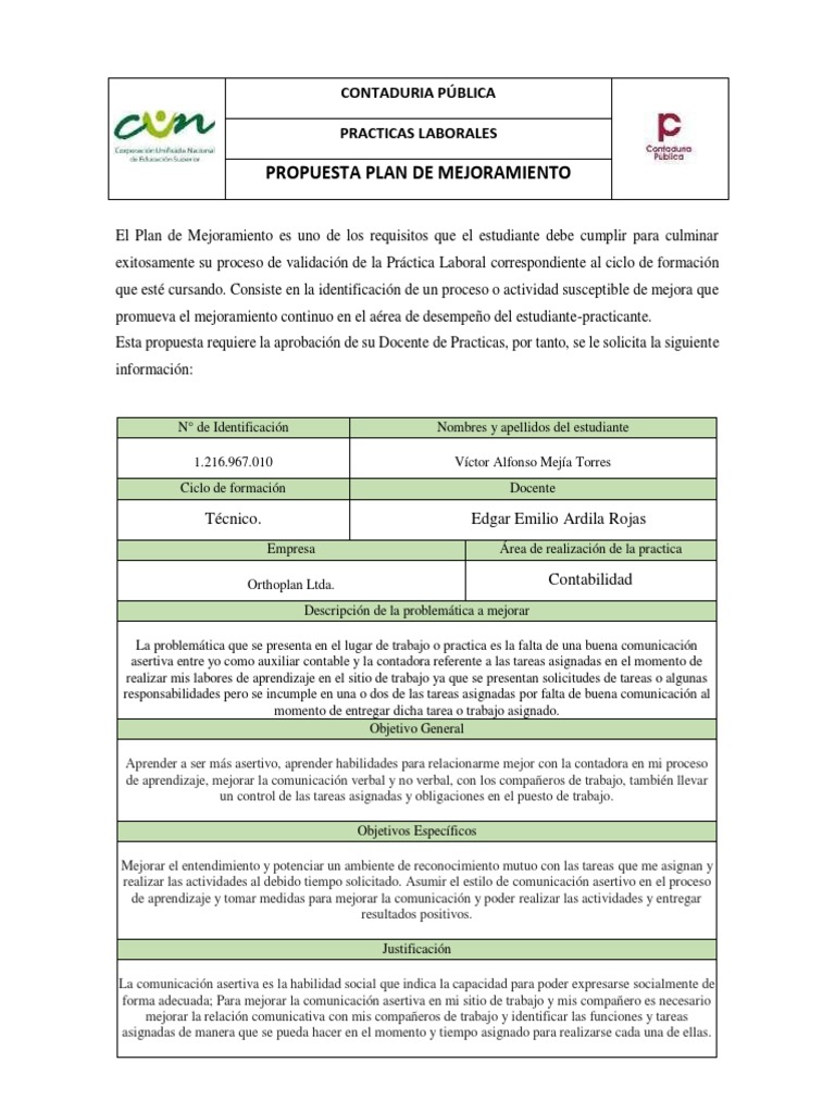 Mejora de Comunicación en Prácticas Contables | PDF | Contador ...