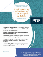 Aralin 4 - Ang Pagsulat NG Halimbawa NG Iba't Ibang Uri