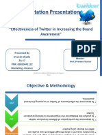 Effectiveness of Twitter in Increasing The Brand Awareness