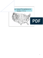 Mean Annual Precipitation in Inches, U.S.A