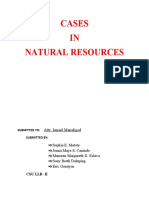 Cases IN Natural Resources: Atty. Ismael Manaligod