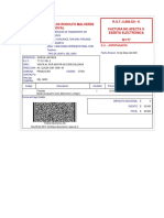 Carlos Rodolfo Malverde Sandoval R.U.T.:5.898.521-K Factura No Afecta O Exenta Electronica Nº177