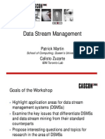 Data Stream Management: Patrick Martin Calisto Zuzarte