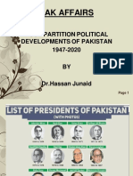 Pak Affairs 1947-2020