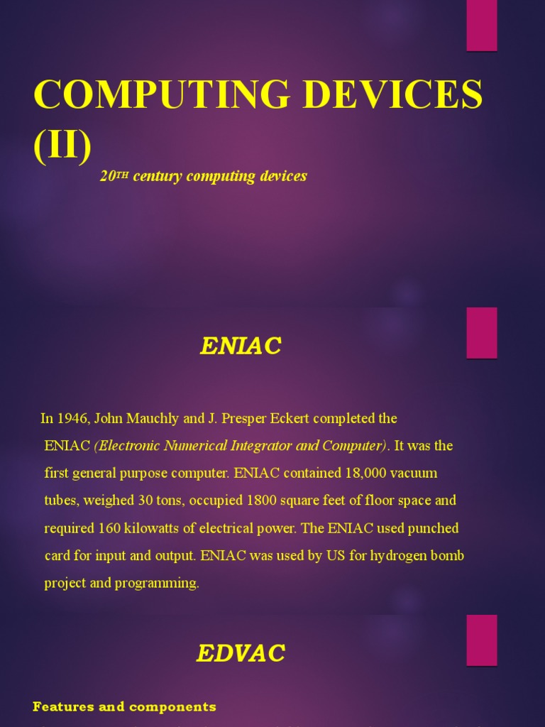 Computing Devices (Ii) PDF Electrical Engineering Equipment