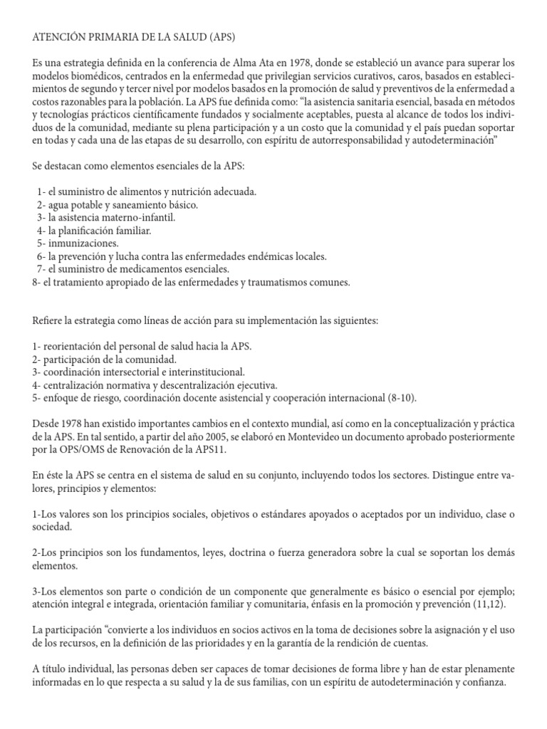 Estrategias de Atención Primaria en Salud | PDF | Hospital | Salud mental