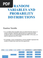 Random Variables and Probability Distributions