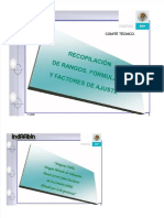 PDF Recopilacion de Rangos y Factores de Ajuste Indaabin DD