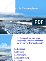 Quiz Sur La Francophonie