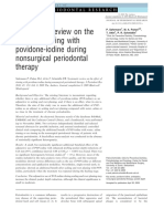 Effect of povidone-iodine rinsing during nonsurgical periodontal therapy