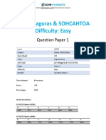 E6.2 2D Pythagoras SOHCAHTOA 2A Topic Booklet 1 1