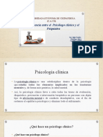 Diferencias Entre El Psicólogo Clínico y El Psiquiatra