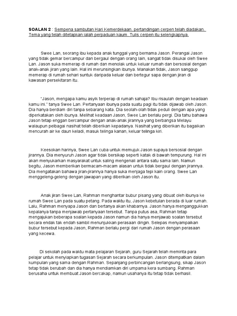 Karangan Cerpen Pdf