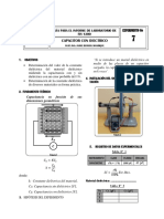 Capacitor con dieléctrico: guía para determinar la constante dieléctrica