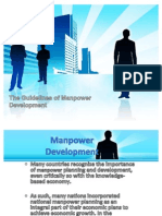 The Guidelines of Manpower Development