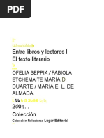 Entre Libros y Lectores I. El Texto Literario - Cap. 2