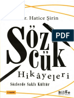 Hatice Şirin - Sözcük Hikayeleri & Sözlerde Saklı Kültür (Bilge Kültür 2019, 2. Baskı)