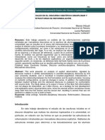 Arbusti, Marcia y Romanini, Lucía (2018) Estructuras Iniciales en El Discurso Científico-Disciplinar y Estructuras de Reformulación