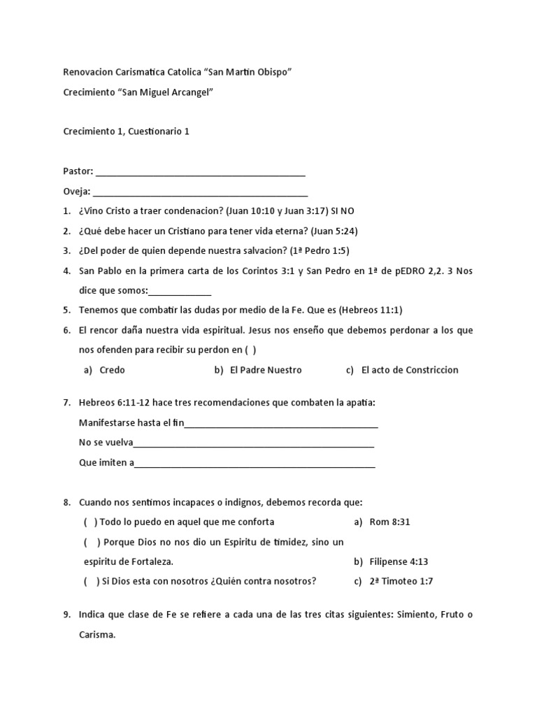 Renovacion Carismatica Catolica Pdf Jesús Cristo Título