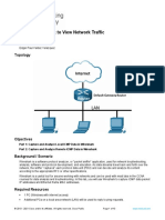 Lab - Use Wireshark To View Network Traffic: Topology