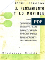 Henri Bergson - El Pensamiento y Lo Movible-Ediciones Ercilla (1936)_ocred