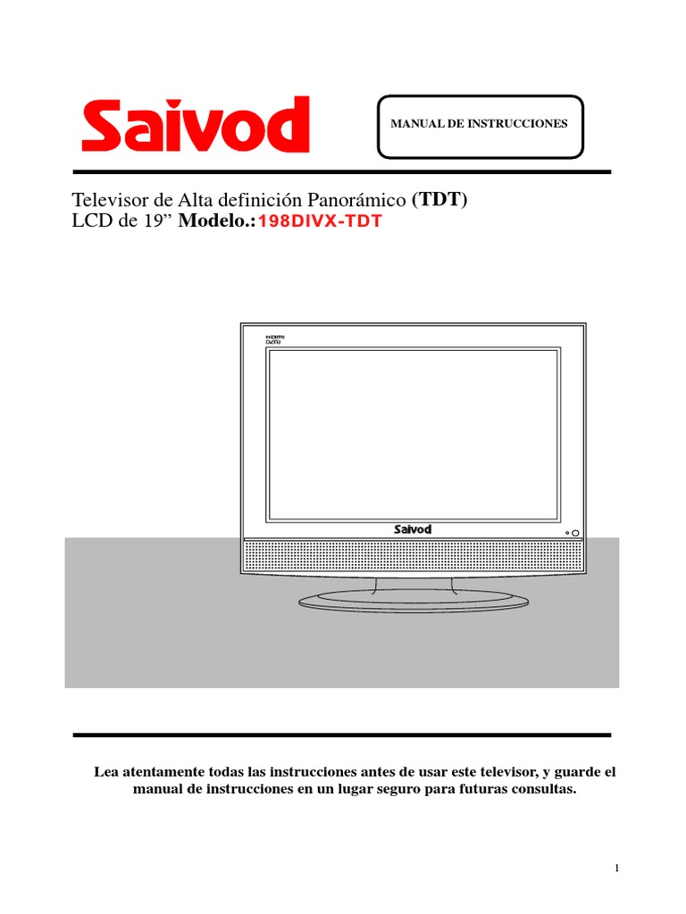 Saivod TV Manual Instrucciones | PDF | Tecnología de información y ...