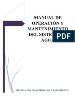 Manual de Operación y Mantenimiento Sistema de Gravedad Con Tratamiento