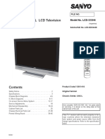 Service Manual LCD Television: Model No. LCD-32XH4