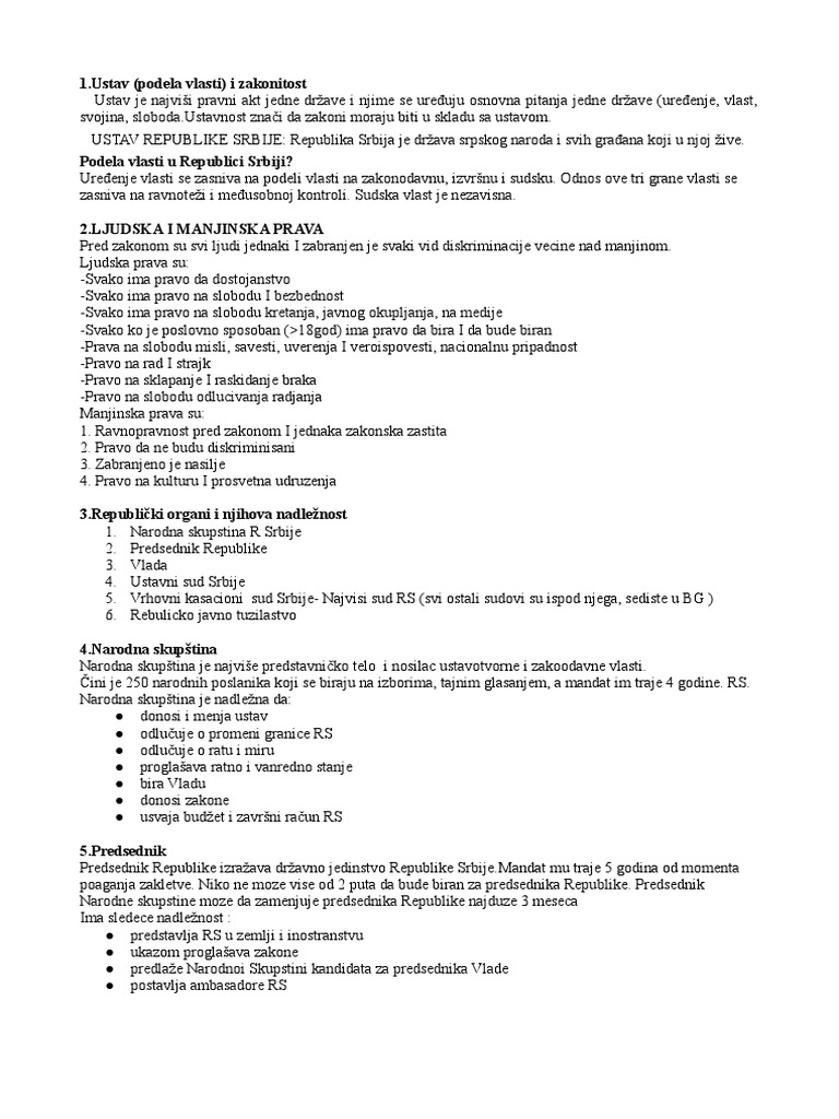 USTAV | PDF